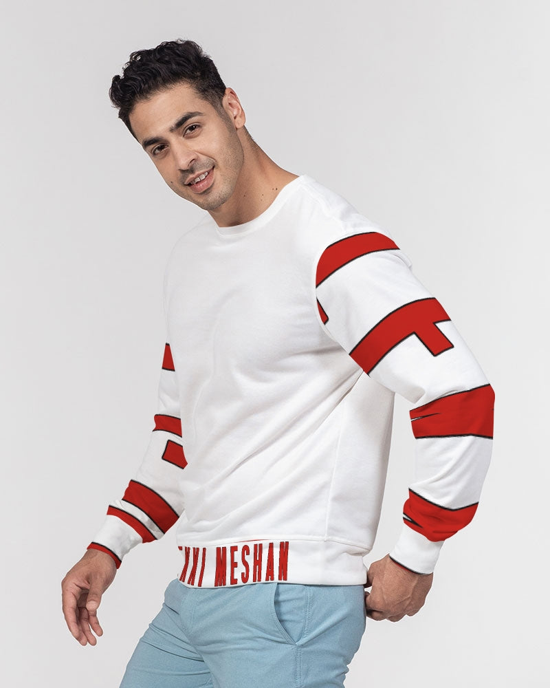 LEXXI RHED Men's Classic French Terry Crewneck Pullover